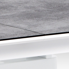 Jedálenský stôl rozkladací Tampa, 180 cm, sivá / biela - 6