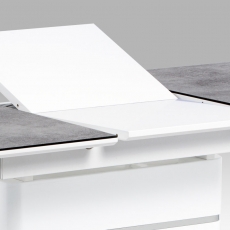 Jedálenský stôl rozkladací Tampa, 180 cm, sivá / biela - 7
