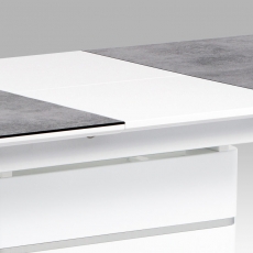 Jedálenský stôl rozkladací Tampa, 180 cm, sivá / biela - 8