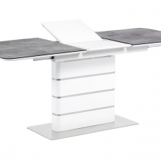 Jedálenský stôl rozkladací Tampa, 180 cm, sivá / biela - 1