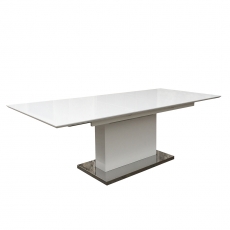 Jedálenský stôl rozkladací Thorax, 220 cm, biela - 1