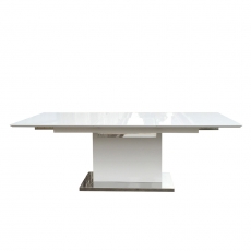 Jedálenský stôl rozkladací Thorax, 220 cm, biela - 2