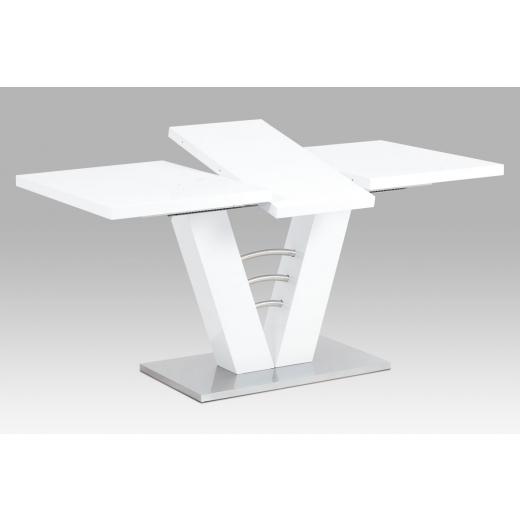 Jedálenský stôl rozkladací Vicotry, 120 cm, biela - 1