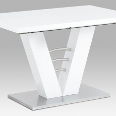 Jedálenský stôl rozkladací Vicotry, 120 cm, biela - 2