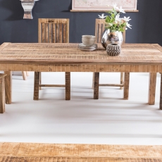 Jedálenský stôl Rustica, 120 cm, mangové drevo - 2