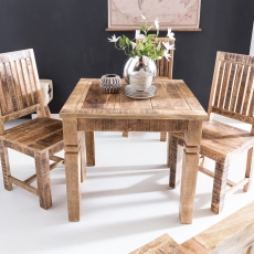 Jedálenský stôl Rustica, 80 cm, mangové drevo - 5