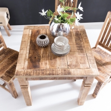 Jedálenský stôl Rustica, 80 cm, mangové drevo - 6