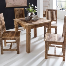Jedálenský stôl Rustica, 80 cm, mangové drevo - 2