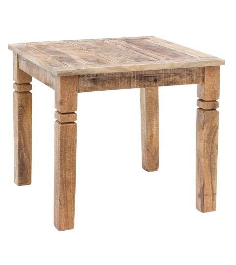 Jedálenský stôl Rustica, 80 cm, mangové drevo