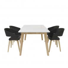 Jedálenský stôl s HPL doskou Lisbon, 160 cm - 4