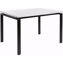 Jedálenský stôl Saja, 120 cm, biela