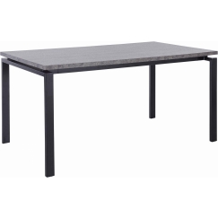 Jedálenský stôl Saja, 160 cm, sivá