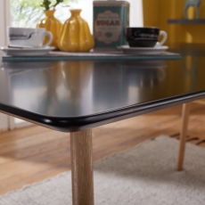 Jedálenský stôl Scanio, 120 cm, čierna/dub - 5