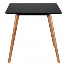 Jedálenský stôl Scanio, 80 cm, čierna/dub - 2
