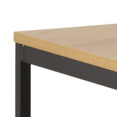 Jedálenský stôl Seaford, 180 cm, čierna / dub - 2