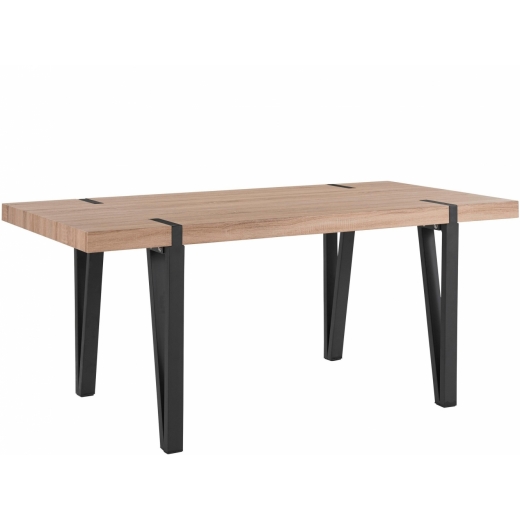 Jedálenský stôl Shely, 180 cm, čierna - 1