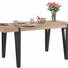 Jedálenský stôl Shely, 180 cm, čierna - 4