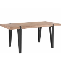 Jedálenský stôl Shely, 180 cm, čierna