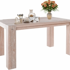 Jedálenský stôl Sibera, 160 cm, biela - 1