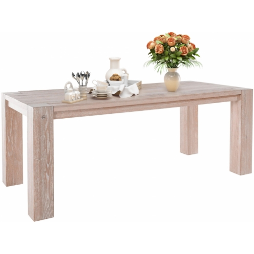 Jedálenský stôl Sibera, 200 cm, biela - 1
