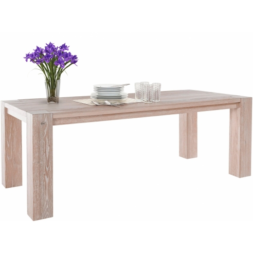 Jedálenský stôl Sibera, 220 cm, biela - 1