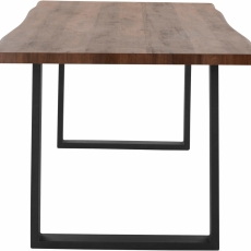 Jedálenský stôl Sinc, 120 cm, hnedá/čierna - 3