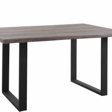 Jedálenský stôl Sinc, 120 cm, sivá/čierna - 2