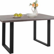 Jedálenský stôl Sinc, 120 cm, sivá/čierna - 1