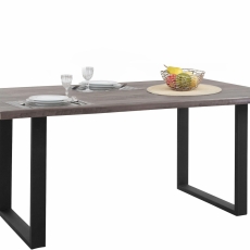 Jedálenský stôl Sinc, 180 cm, sivá/čierna - 1