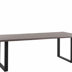 Jedálenský stôl Sinc, 220 cm, sivá/čierna - 2