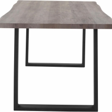 Jedálenský stôl Sinc, 220 cm, sivá/čierna - 3