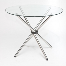 Jedálenský stôl sklenený Karl, 90 cm - 2