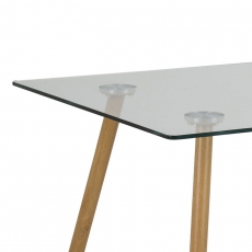 Jedálenský stôl sklenený Wanda, 140 cm - 4