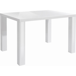 Jedálenský stôl Snox, 120 cm, biela