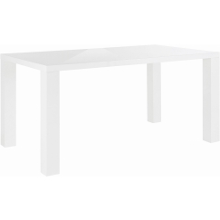 Jedálenský stôl Snox, 160 cm, biela