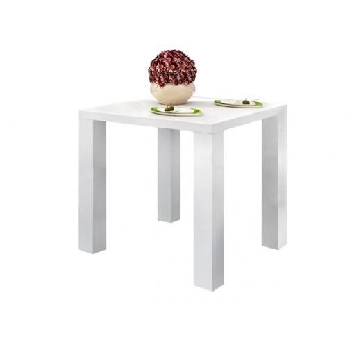 Jedálenský stôl Snox, 80 cm, biela - 1