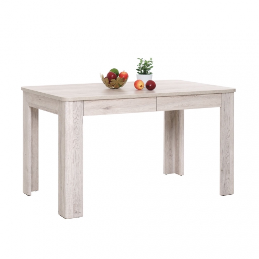 Jedálenský stôl so zásuvkami Finland, 138 cm, Sorrento dub - 1