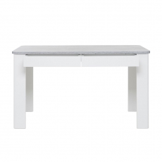 Jedálenský stôl so zásuvkami Finland, 138 cm, betón/biela - 4
