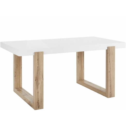Jedálenský stôl Solide, 160 cm, biela - 1