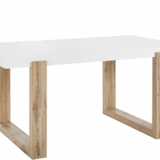 Jedálenský stôl Solide, 160 cm, biela - 1