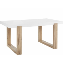 Jedálenský stôl Solide, 160 cm, biela