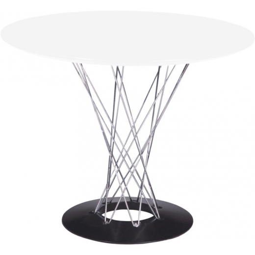Jedálenský stôl Spiral, 100 cm, biela - 1