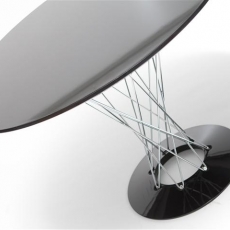 Jedálenský stôl Spiral, 100 cm, čierna - 2