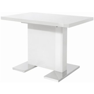Jedálenský stôl Sprin, 110 cm, biela