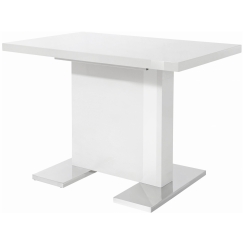 Jedálenský stôl Sprin, 110 cm, biela
