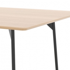 Jedálenský stôl štvorcový Strict, 100 cm, dub/čierna - 2