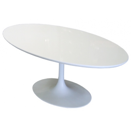 Jedálenský stôl Tatiana oválny, 200 cm, biela - 1