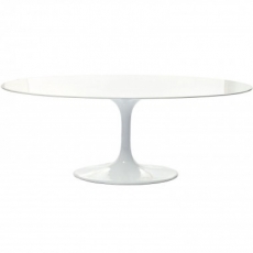 Jedálenský stôl Tatiana oválny, 200 cm, biela - 2