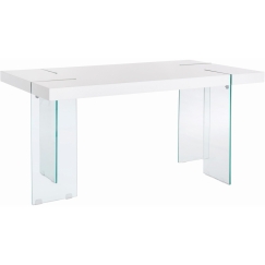 Jedálenský stôl Trito, 160 cm, biela