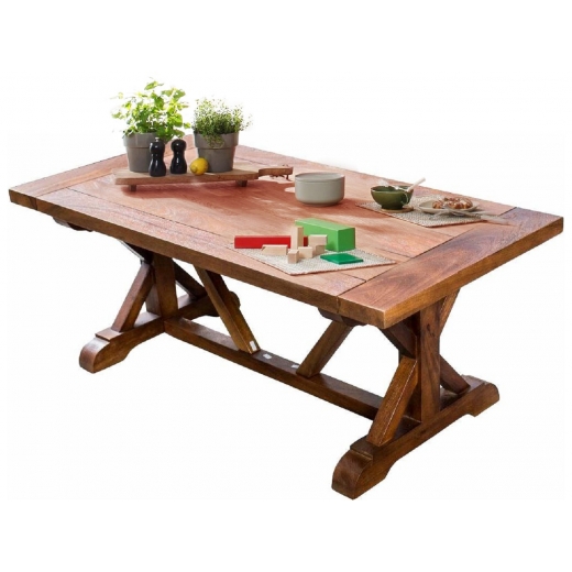 Jedálenský stôl Venture, 220 cm, masívne mango - 1
